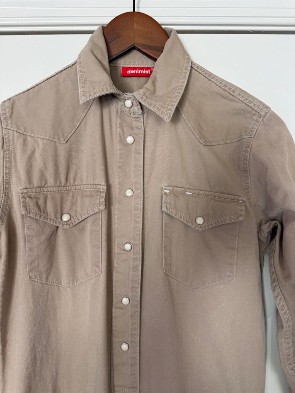 Denimst Cowboy Jumpsuit XS 100% cotton Workwear-Style Tan Utility Jumpsuit mexic - Picture 3 of 16